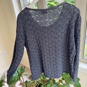 Renta Large Plum/Deep Purple Stretchy Lace with Sparkle Thread